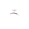 String en dentelle marron ouvert avec chaînes dorées 